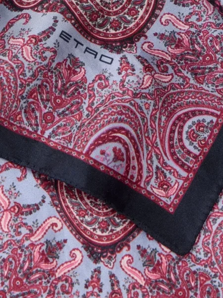 Fular Etro de mătase cu imagine cu model paisley violet