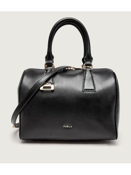 Furla keresztpántos táska női bőr Olivia M Boston Bag fekete