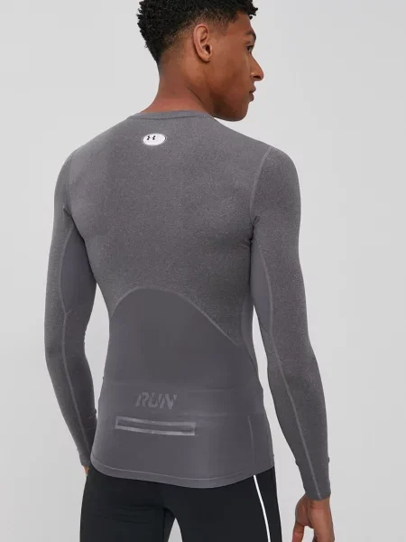 Лонгслів для тренувань Under Armour однотонний сірий