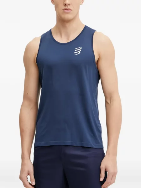Cămașă Compressport cu imagine albastru