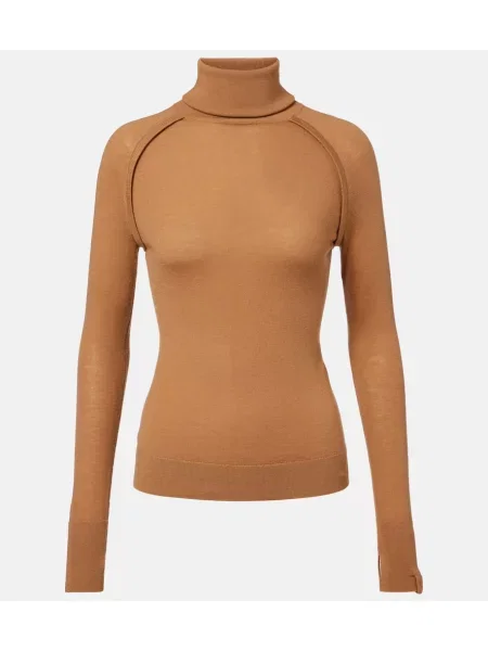 Heláncă Victoria Beckham de lână maro