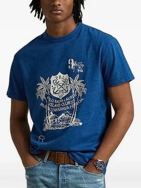 Велурени маратонки Polo Ralph Lauren на цветя с принт черно