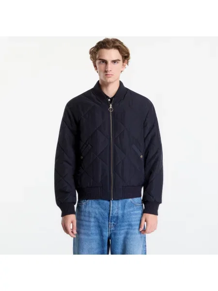 Bunda Gant Reversible Quilted Bomber Jacket Evening Blue XL modrá