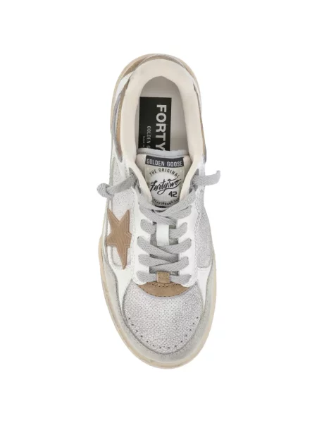 Sneakerși Golden Goose din piele cu aplicații auriu