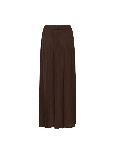 Spódnica maxi Kaffe brązowa