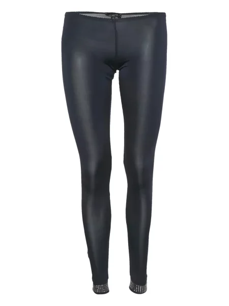 Legginsy Elisabetta Franchi z ćwiekami niebieskie