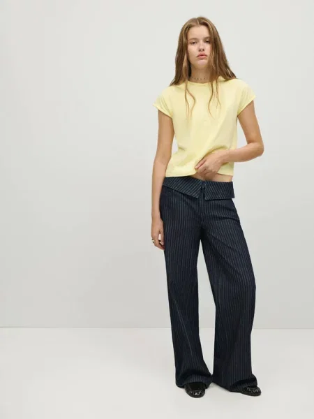 Koszulka z krótkim rękawem raglanowym Teen S MANGO TEEN żółty