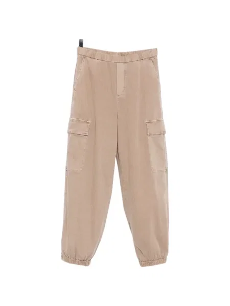 Pantaloni James Perse cu model herringbone