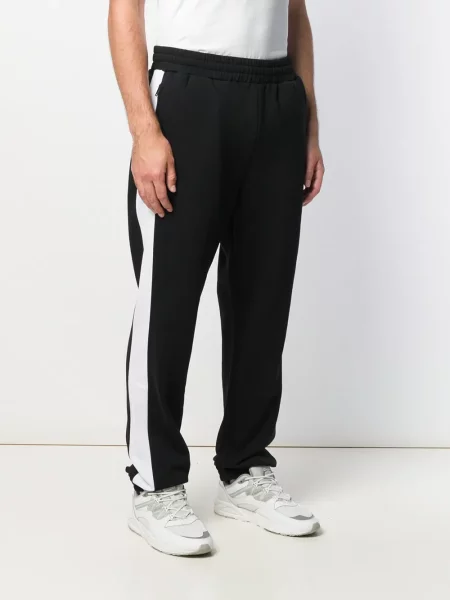 Pantaloni Msgm cu dungi alergare negru