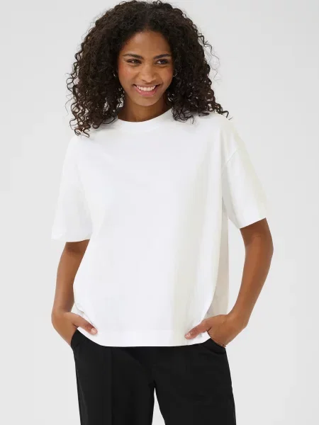 Kaffe Tricou KATomina' alb
