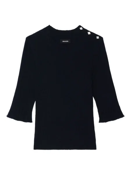 Tricou Zadig&voltaire scurt albastru