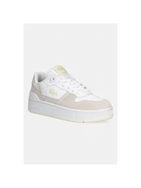 Sneakersy Lacoste na platformie białe