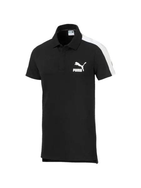 Tricou polo Puma cu autograf negru