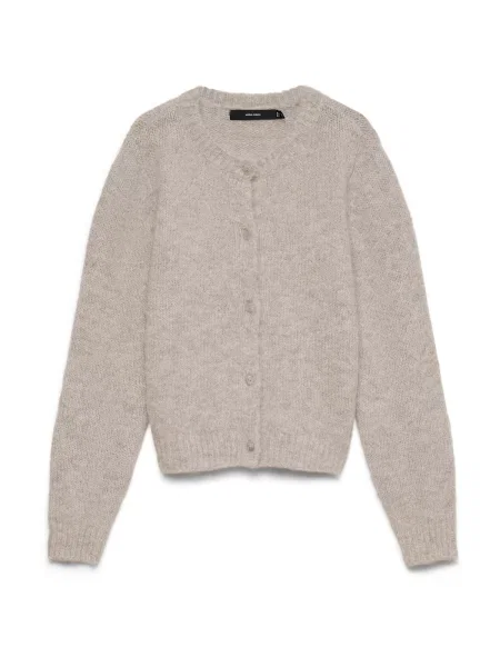 VERO MODA Geacă tricotată VMNovah taupe gri