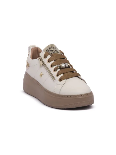 Pantofi Keys alb