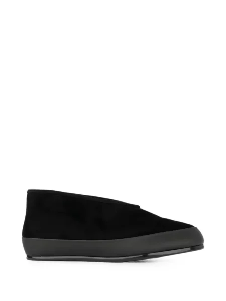 Chiloți Linda Baumann din piele de căprioară slip-on negru