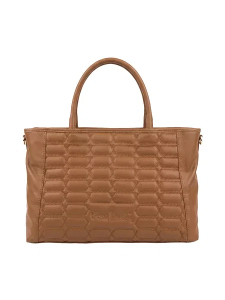 Shopperka Pierre Cardin skórzana brązowa