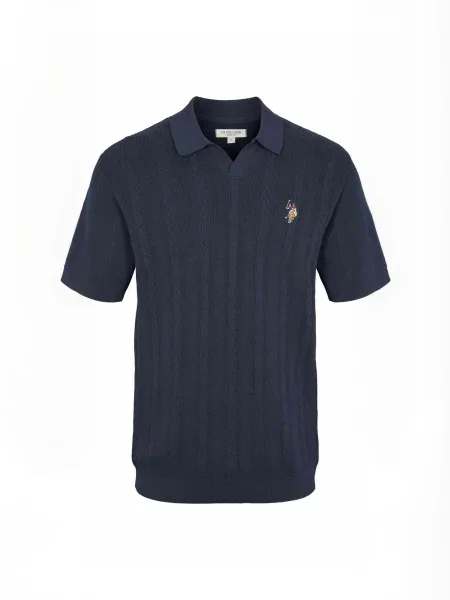 U.S. POLO ASSN. Cămașă UMDiderik safir
