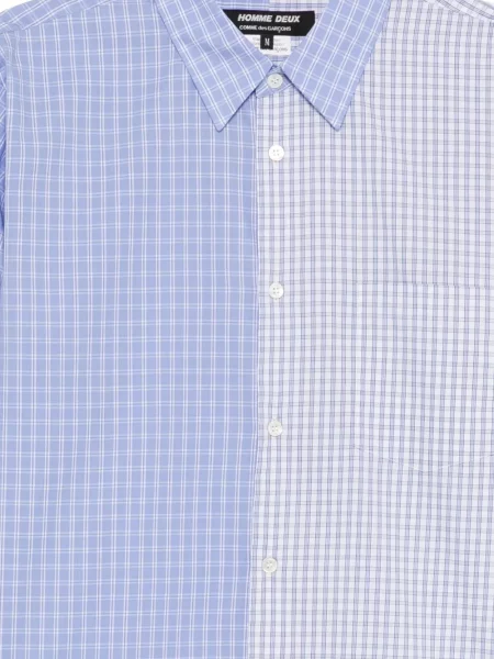 Καρό πουκάμισο Comme Des Garçons Homme Deux μπλε