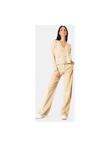 Spodnie Weekend Max Mara beżowe