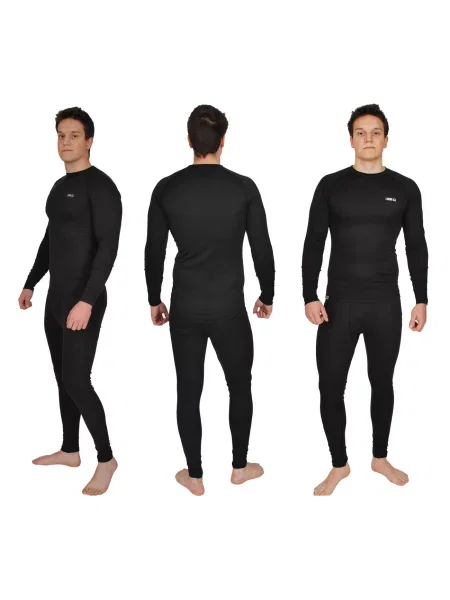 Bielizna termoaktywna Ice-Q Warm'N'Dry Man Mesh czarna
