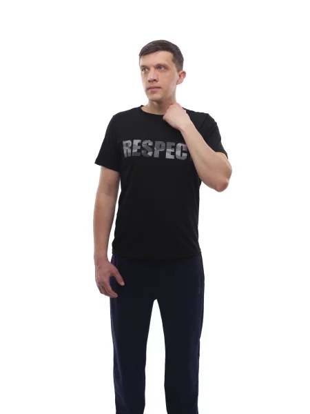 Футболка STREAM віскоза/поліестер чорний