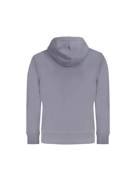 Bluza z kapturem Calvin Klein Jeans z kapturem niebieska