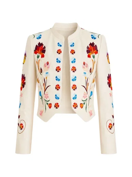 Geanta de piele Temperley London cu model floral