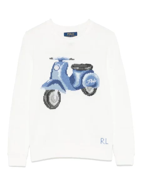 Sweter dziecięcy Polo Ralph Lauren biały