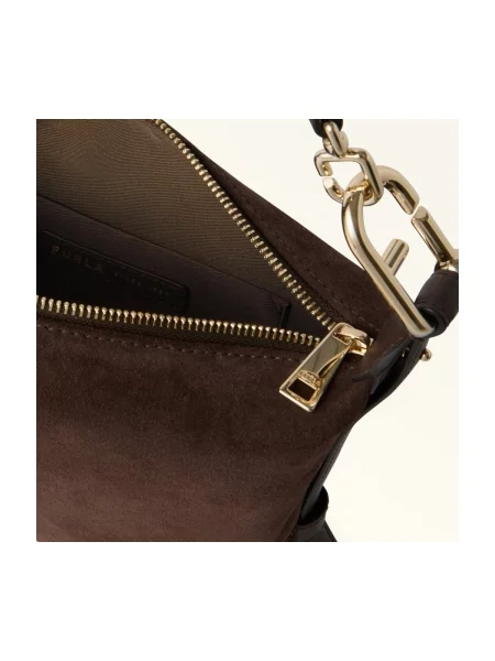 Crossbody kabelka Furla hnedá