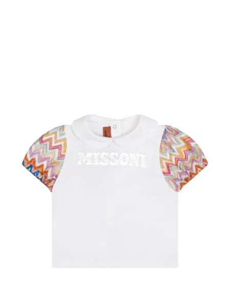 Top dziecięcy Missoni biały