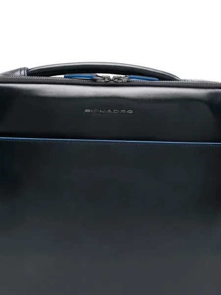 Bőr laptoptáska Piquadro kék