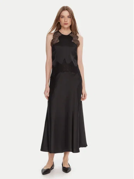 BOSS Rochie cocktail C_Dlace negru