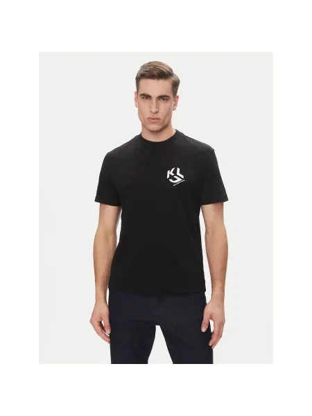KARL LAGERFELD Póló Regular Fit fekete