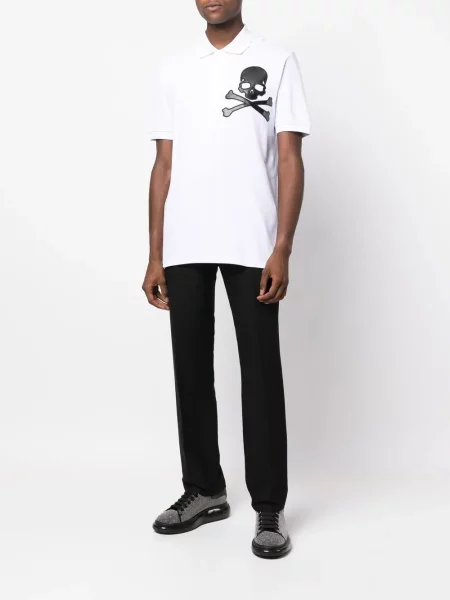 Polo marškinėliai Philipp Plein balta