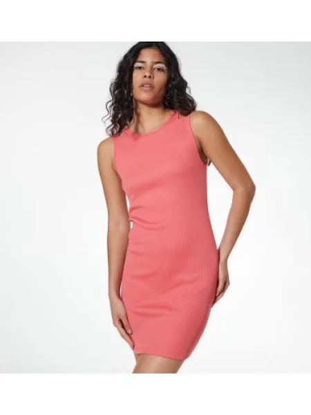 Sinsay Mini šaty z žebrovaného úpletu Oranžová