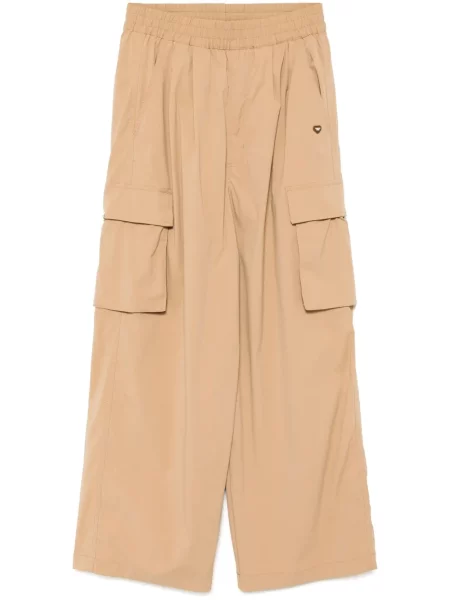 Szerokie spodnie cargo :chocoolate