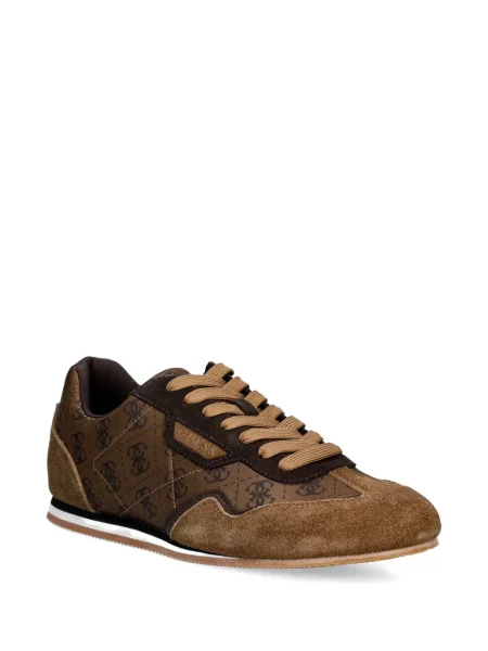 Fűzős csipkés sneaker Guess barna