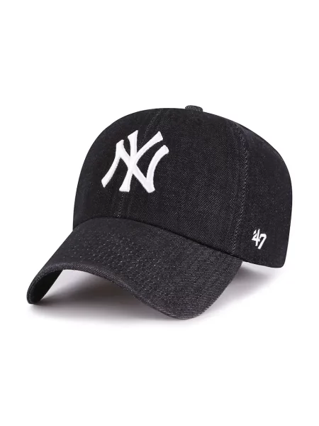 Шапка с козирка 47 brand MLB New York Yankees черно