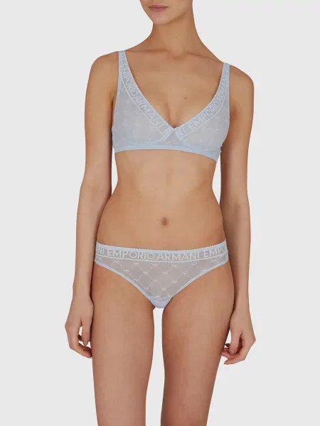 Бюстгальтер Emporio Armani блакитний