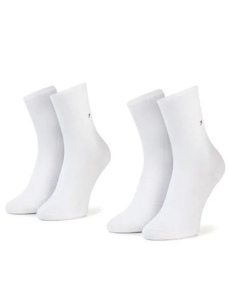 Tommy Hilfiger 2 pár hosszú szárú női zokni fehér