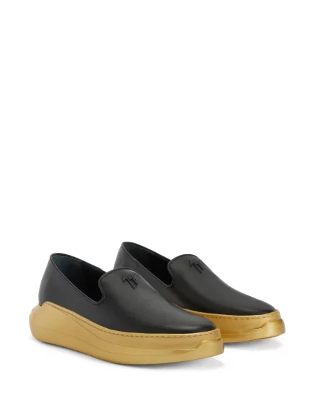 Iš natūralios odos loaferiai Giuseppe Zanotti juoda