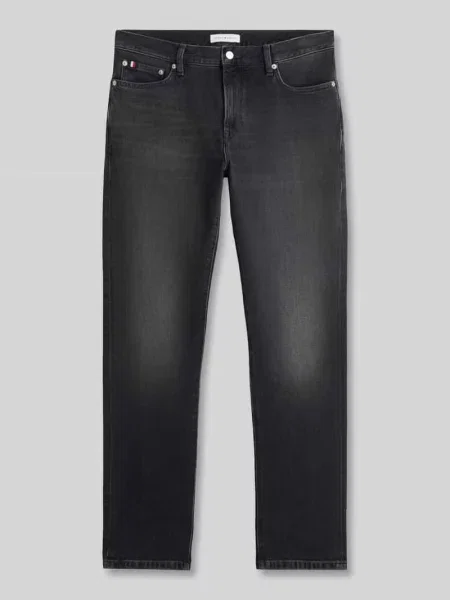 Jeansy Straight o kroju slim fit z mieszanki bawełny model DENTON' Tommy Hilfiger