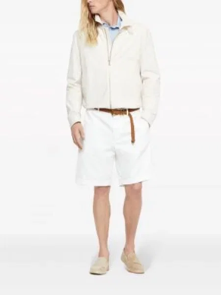Πλεκτό polo Brunello Cucinelli μπλε