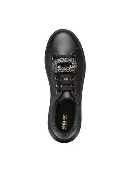 Sneakersy Geox skórzane czarne