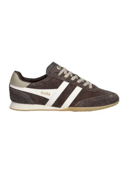 Sneakersy Gola zamszowe brązowe