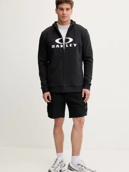 Oakley кофта яка розстібається з капюшоном з бавовною