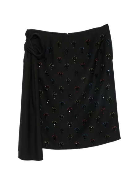 Fustă midi N°21 drapată negru