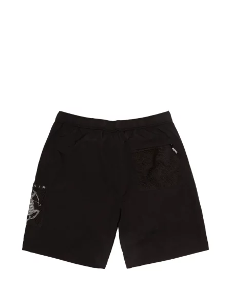 Cu centură pantaloni scurți Sinclair plasă negru