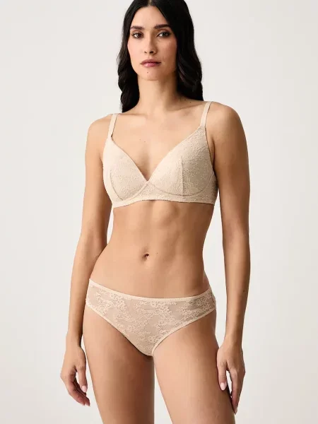 Lauren Ralph Lauren nohavičky dámske béžová